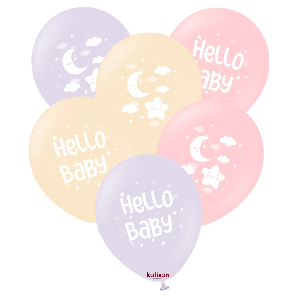 kalisan-baby-shower-hello-baby-girl-luftballons-25-st-ck image 1