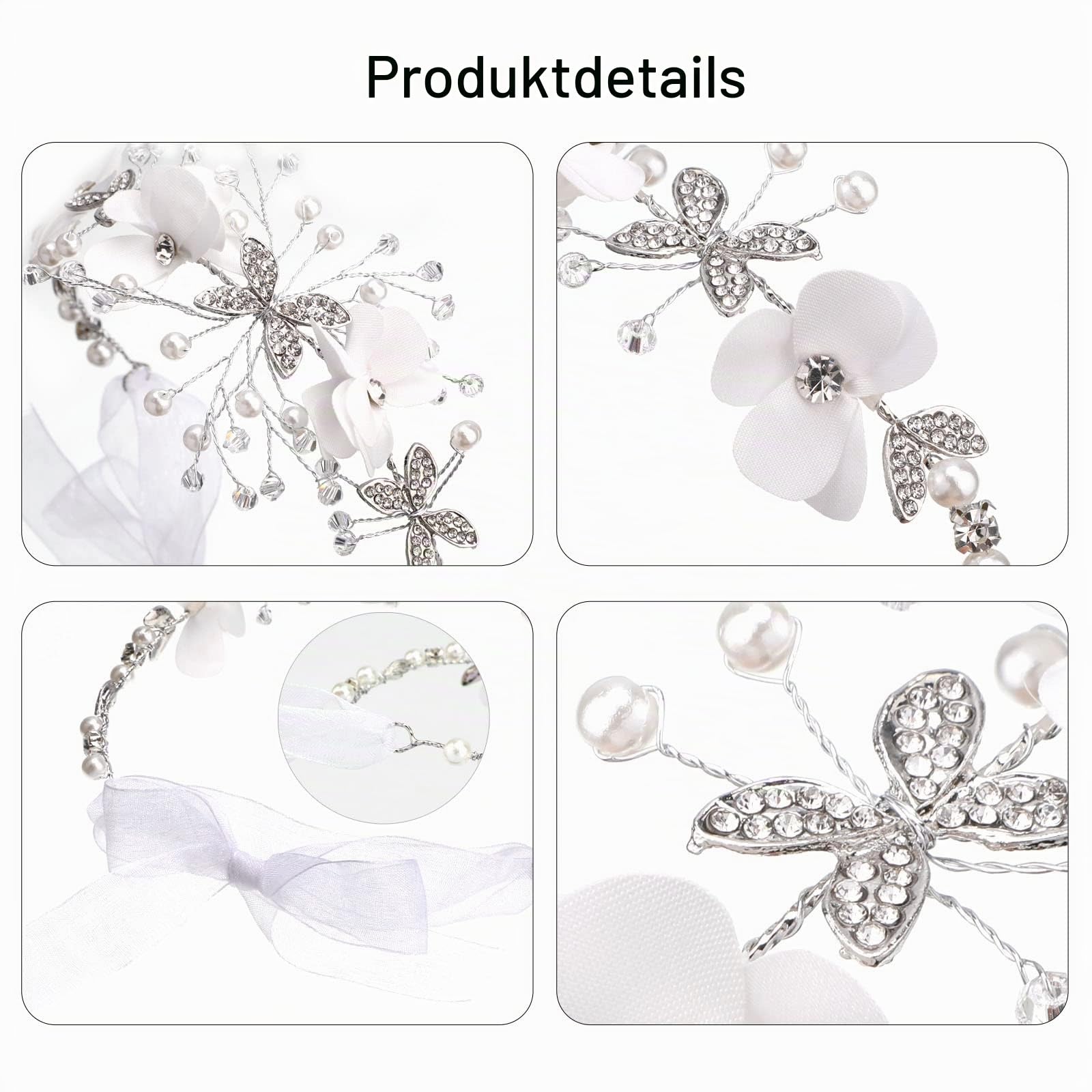 howaf-photo-booth-props-haarschmuck-wei-blume-a-kommunion-hochzeit image 4