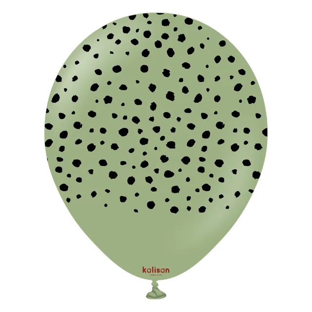 kalisan-safari-cheetah-eucalyptus-luftballons-12-zoll-25-st image 1