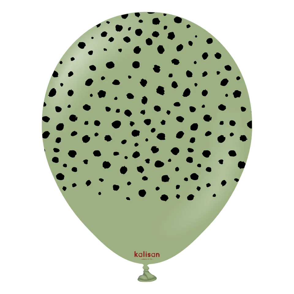 kalisan-safari-cheetah-eucalyptus-luftballons-12-zoll-25-st image 1
