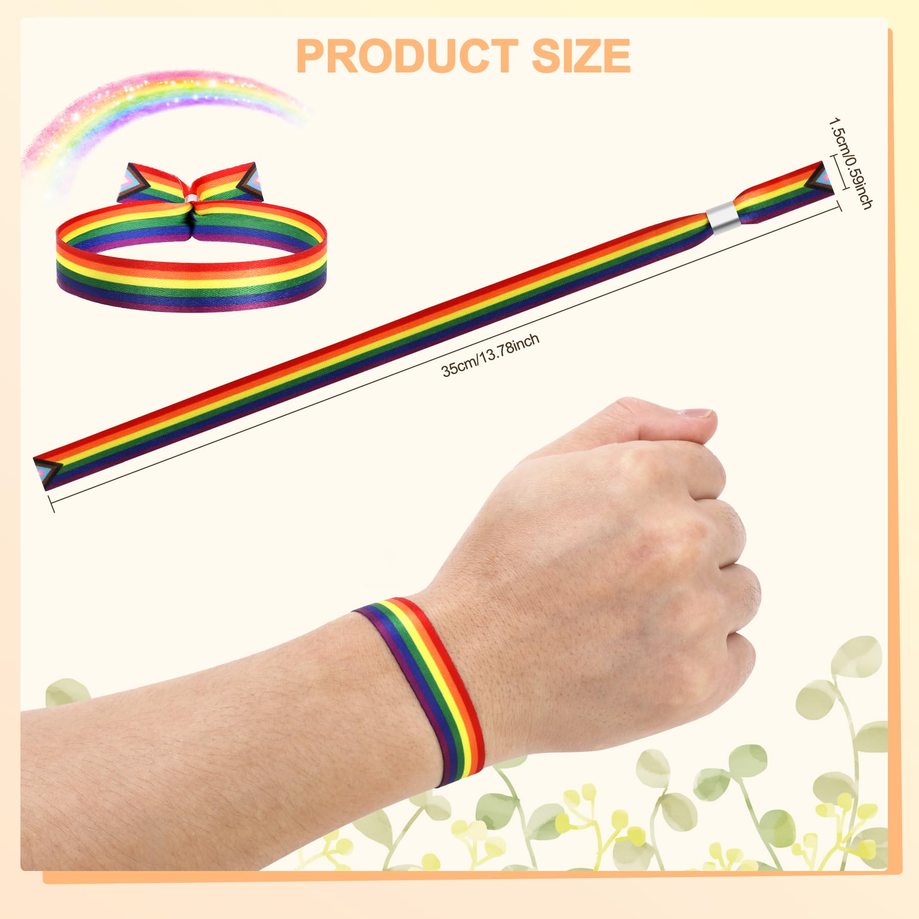 howaf-photo-booth-props-pride-armband-regenbogen-16-st-ck image 4