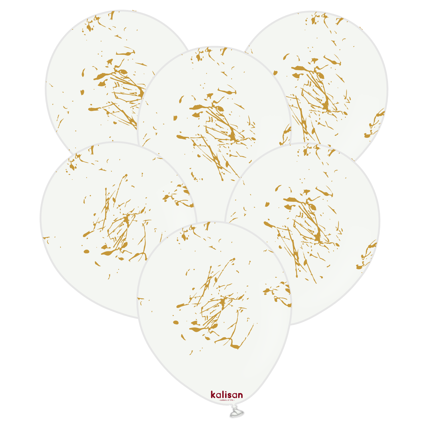 kalisan-party-theme-splatter-gold-luftballon-12-25-st-ck-wei image 1