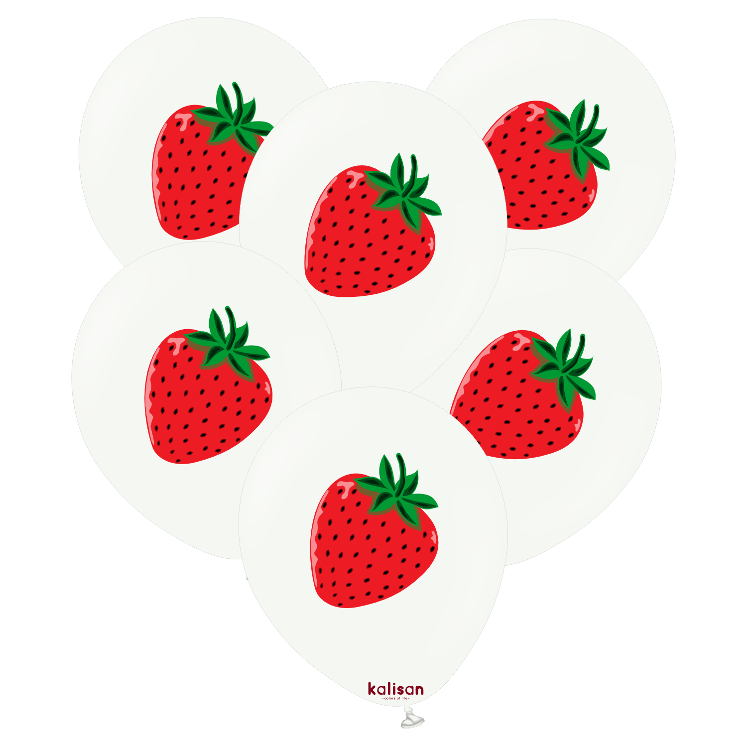 kalisan-fruits-plants-strawberry-luftballons-12-25-st-ck-erdbeere image 1