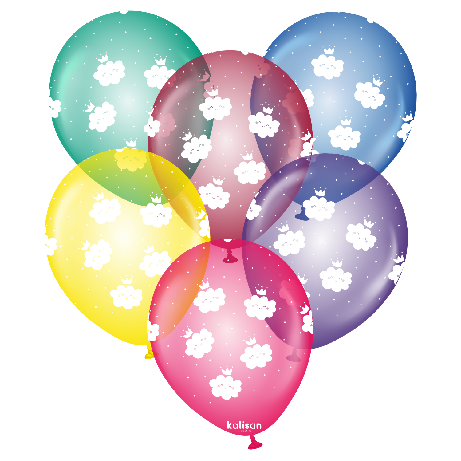 kalisan-fruits-cute-cloud-luftballons-25-st-ck-12-crystal image 1