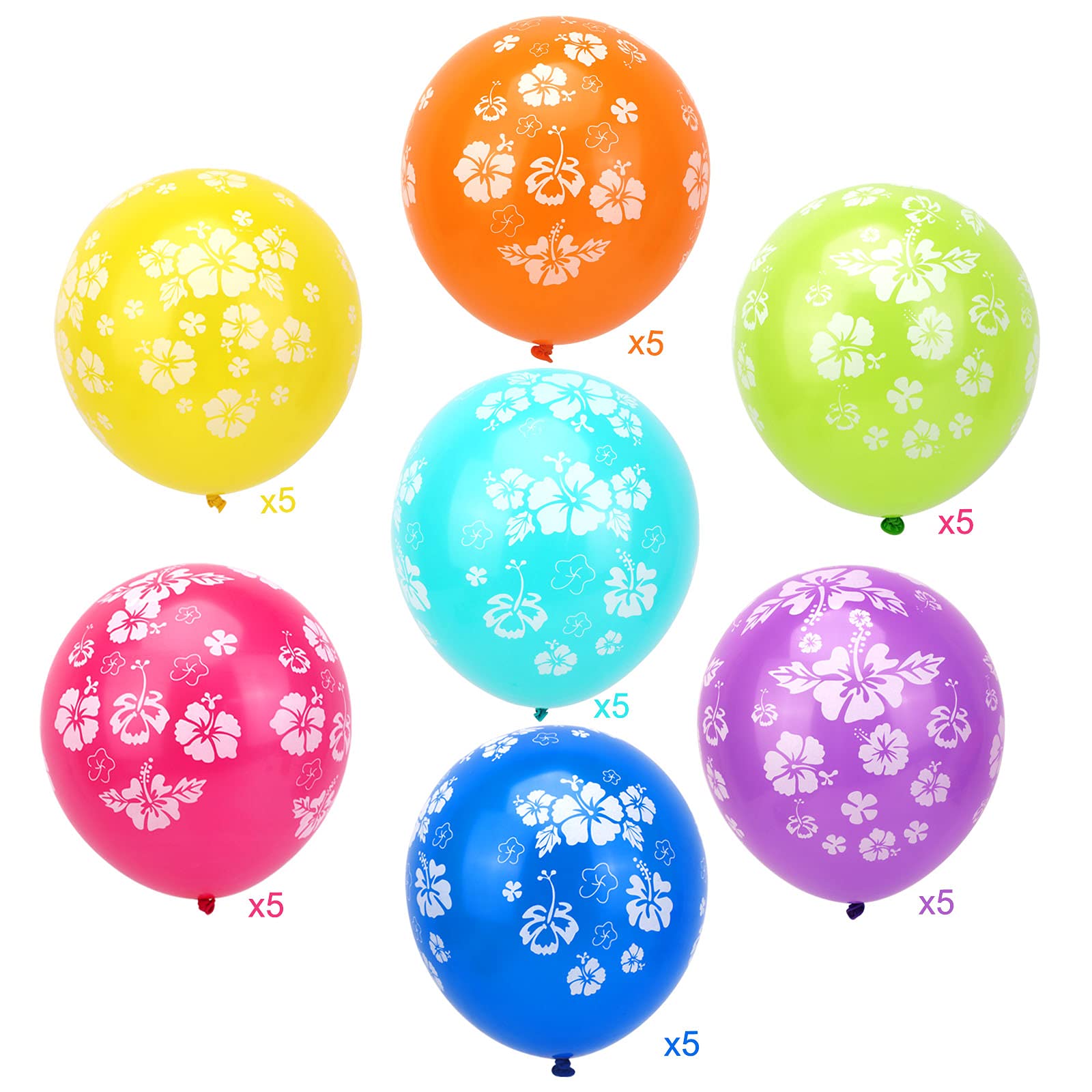 howaf-hawaii-luftballons-hibiskus-35-st-ck-latex-bunt-12-zoll image 2
