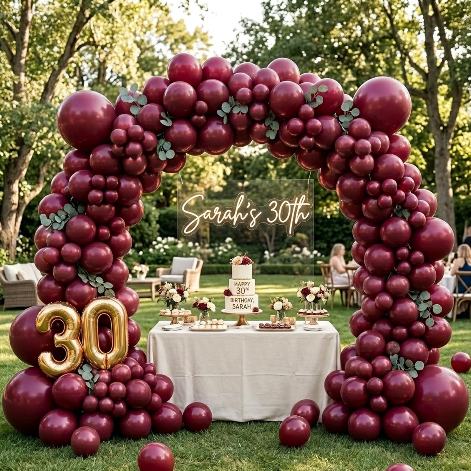 qifu-ballon-girlande-weinrot-100-teilig-ballonbogen-bordeaux image 6