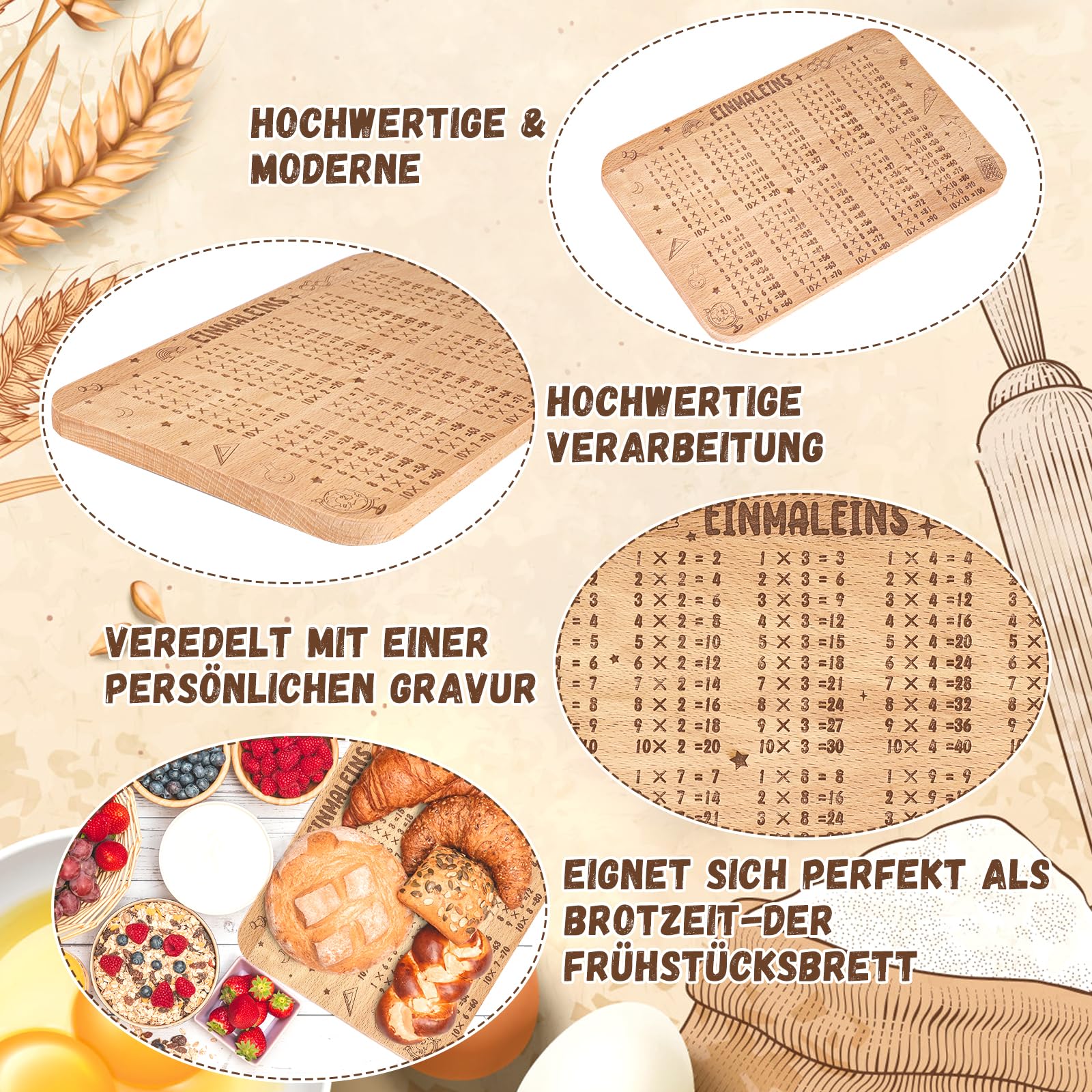 howaf-einmaleins-fr-hst-cksbrett-holz-23x15-cm-einschulung image 3