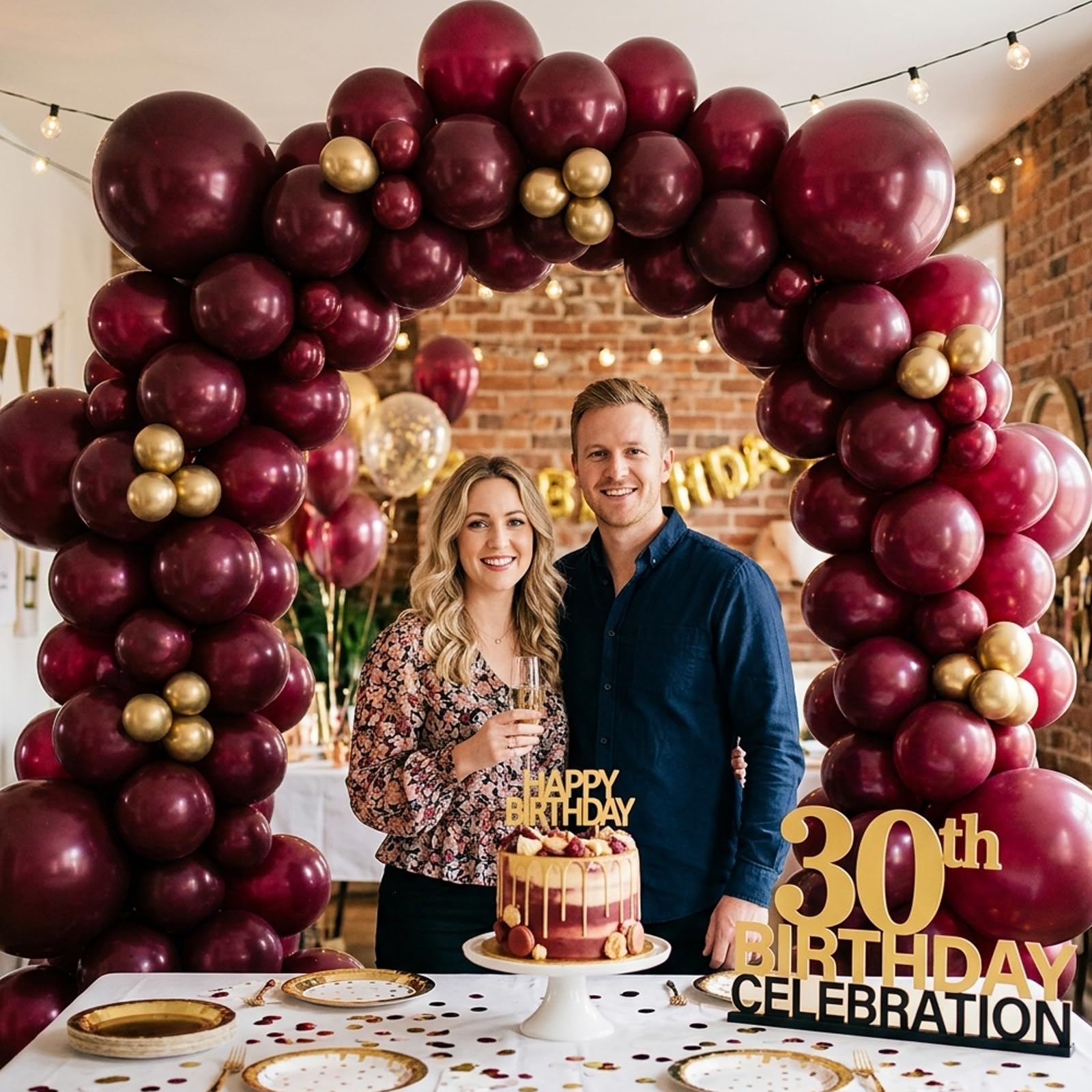 qifu-ballon-girlande-weinrot-100-teilig-ballonbogen-bordeaux image 8