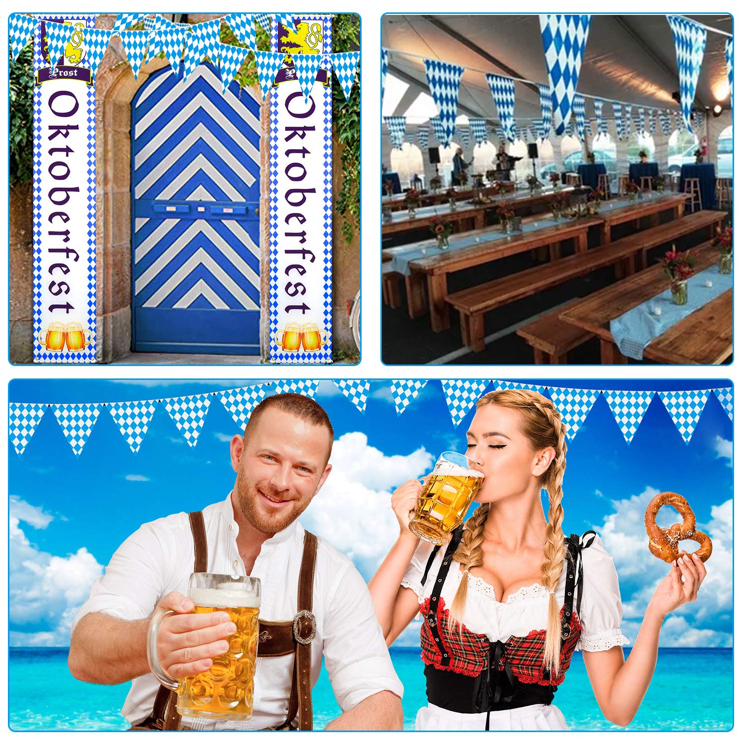 howaf-oktoberfest-deko-set-wimpelkette-luftballons-blau-wei image 6