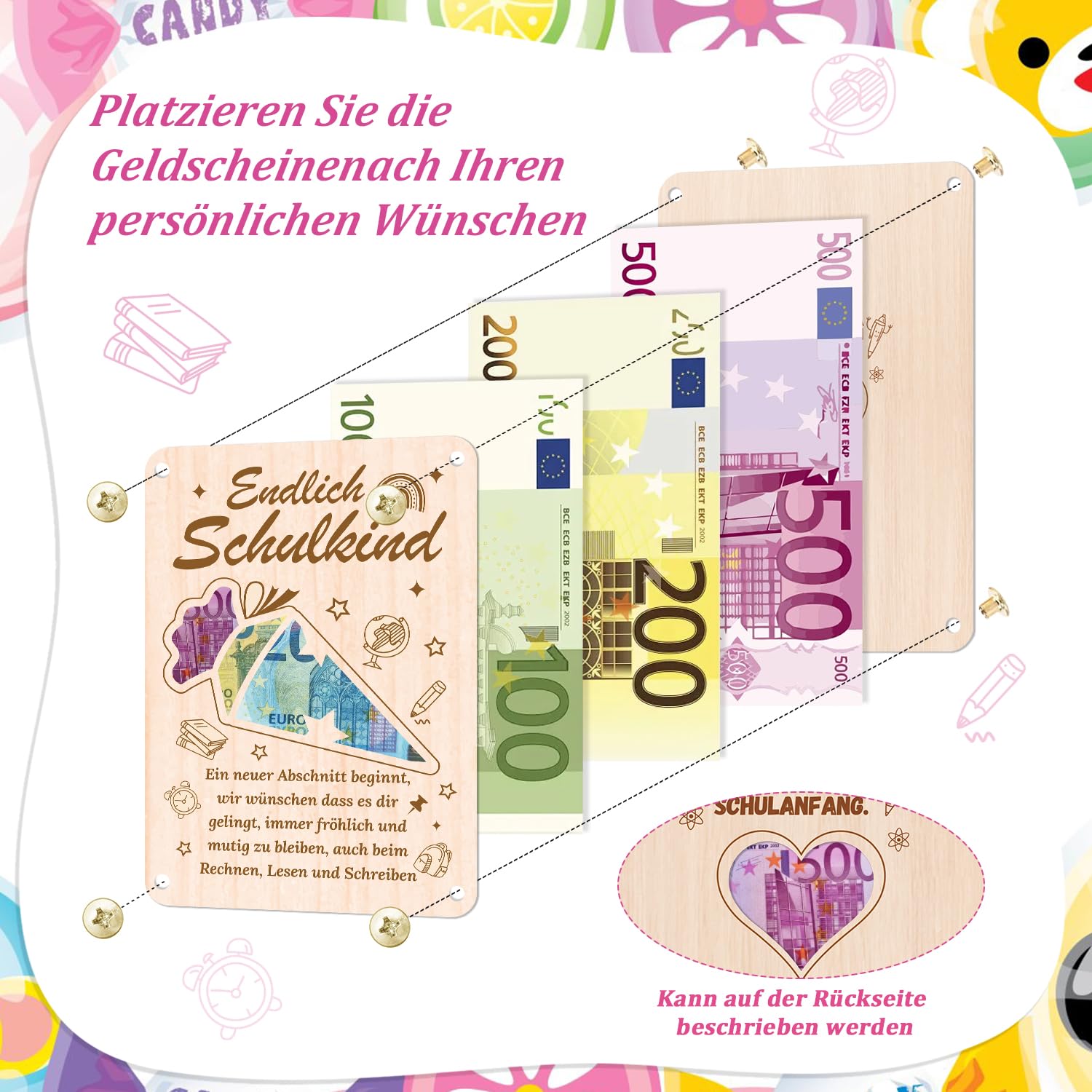 howaf-geldgeschenk-einschulung-holz-karte-tischdeko-20x15cm-schulanfang image 3