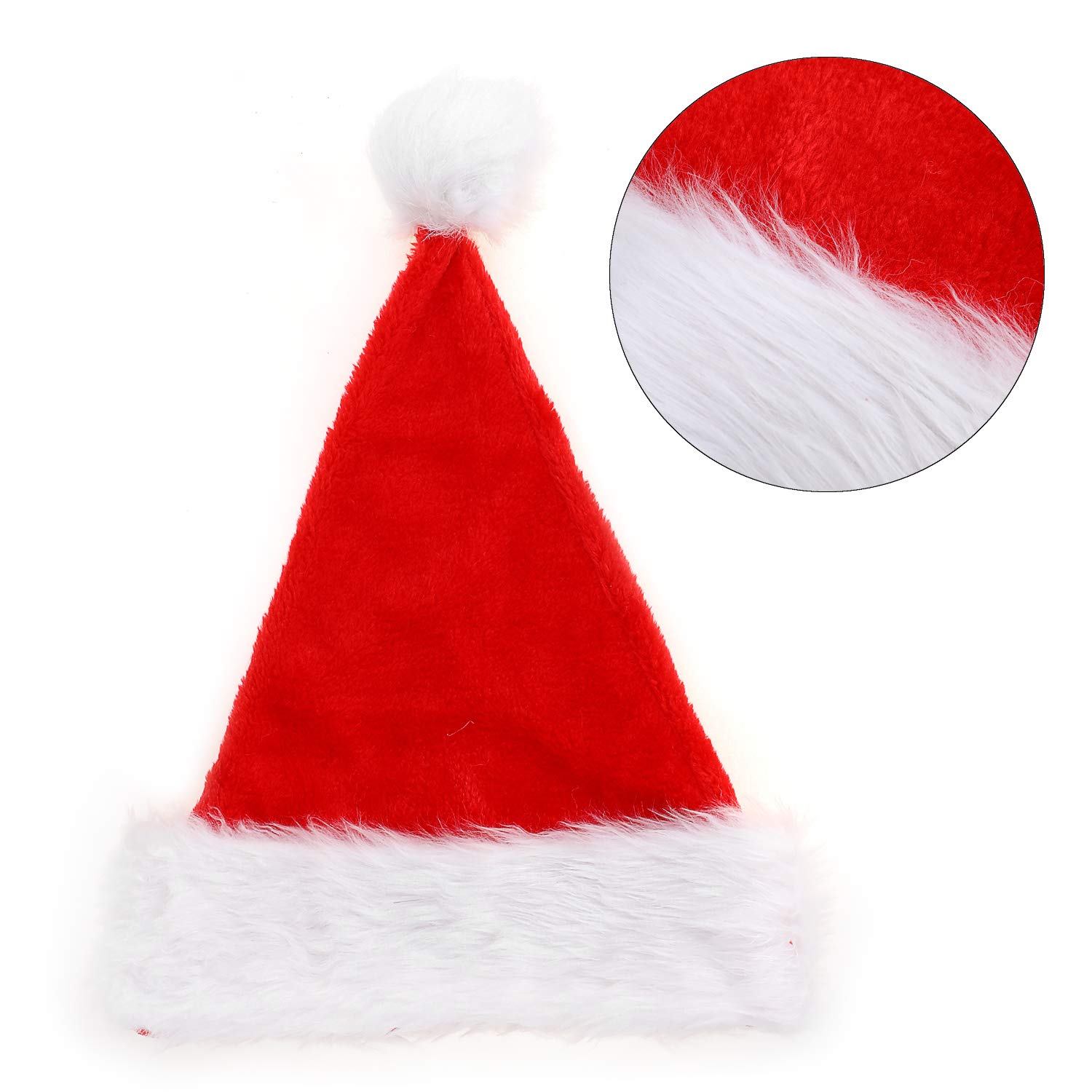 howaf-weihnachtsm-tze-pl-sch-rot-wei-2er-set-erwachsene image 3