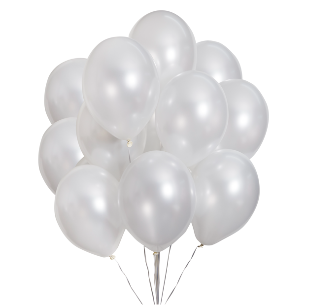 green-paw-metallic-balloons-luftballons-wei-50-st-ck-metallic image 5