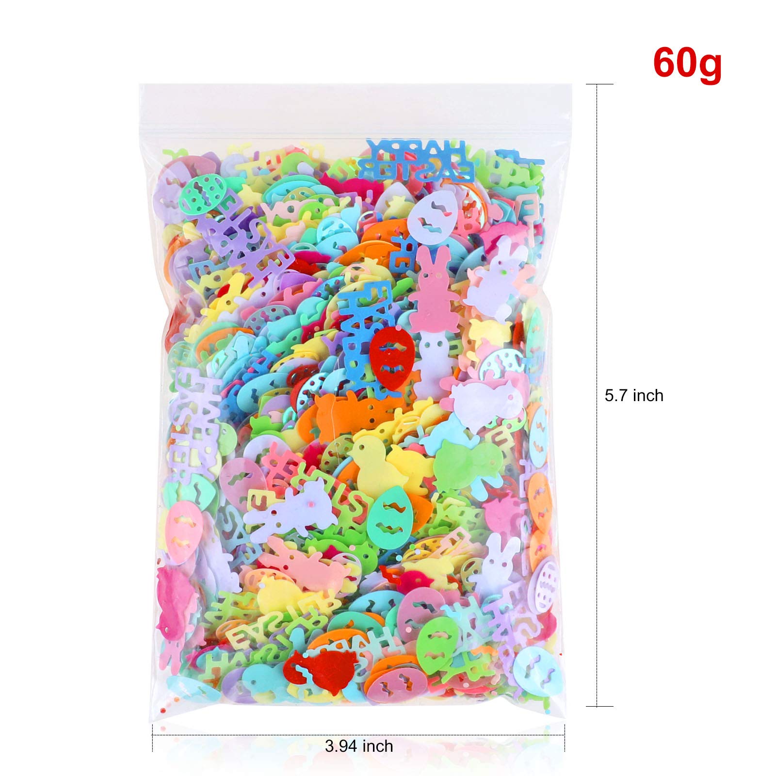 howaf-ostern-konfetti-tischdeko-glitzer-60g-bunt image 3