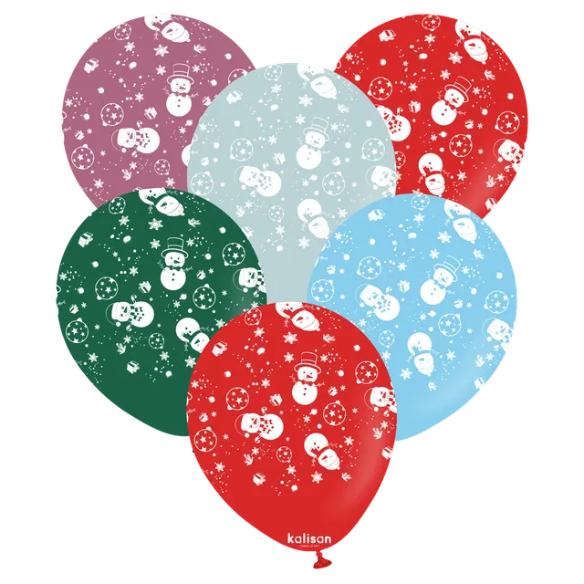 kalisan-new-year-christmas-snowman-luftballons-25-st-ck image 1