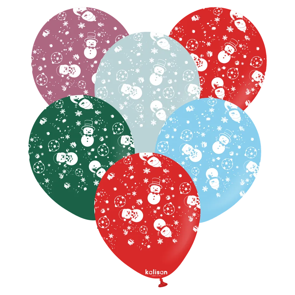 kalisan-new-year-christmas-snowman-luftballons-25-st-ck image 1
