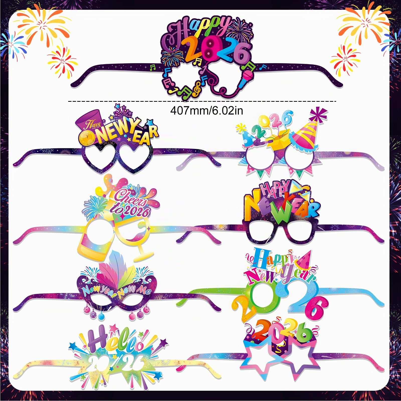 howaf-silvester-deko-2026-set-ballons-brillen-h-te-41-tlg image 4