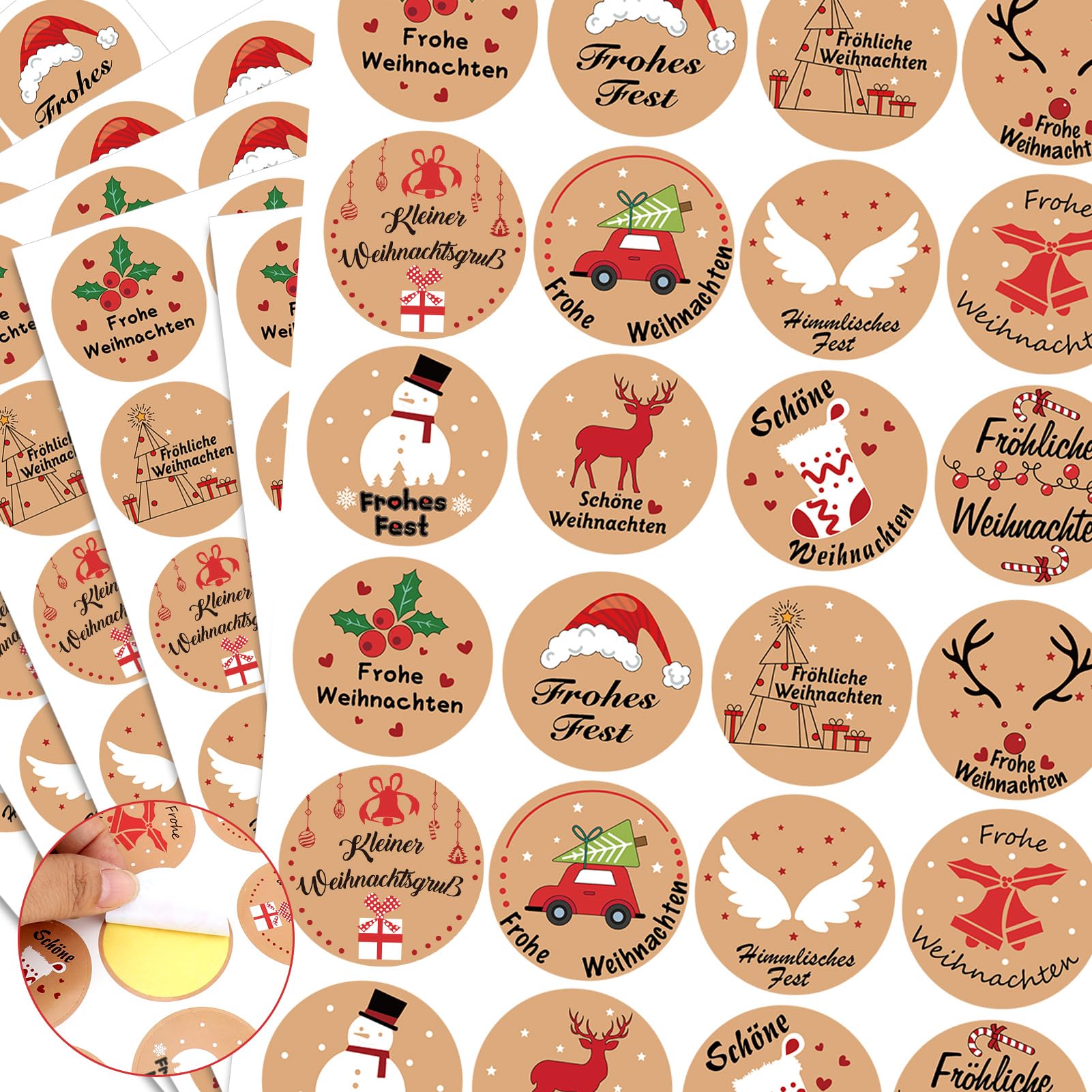 howaf-weihnachtsaufkleber-rund-192-st-ck-selbstklebend-4cm image 3