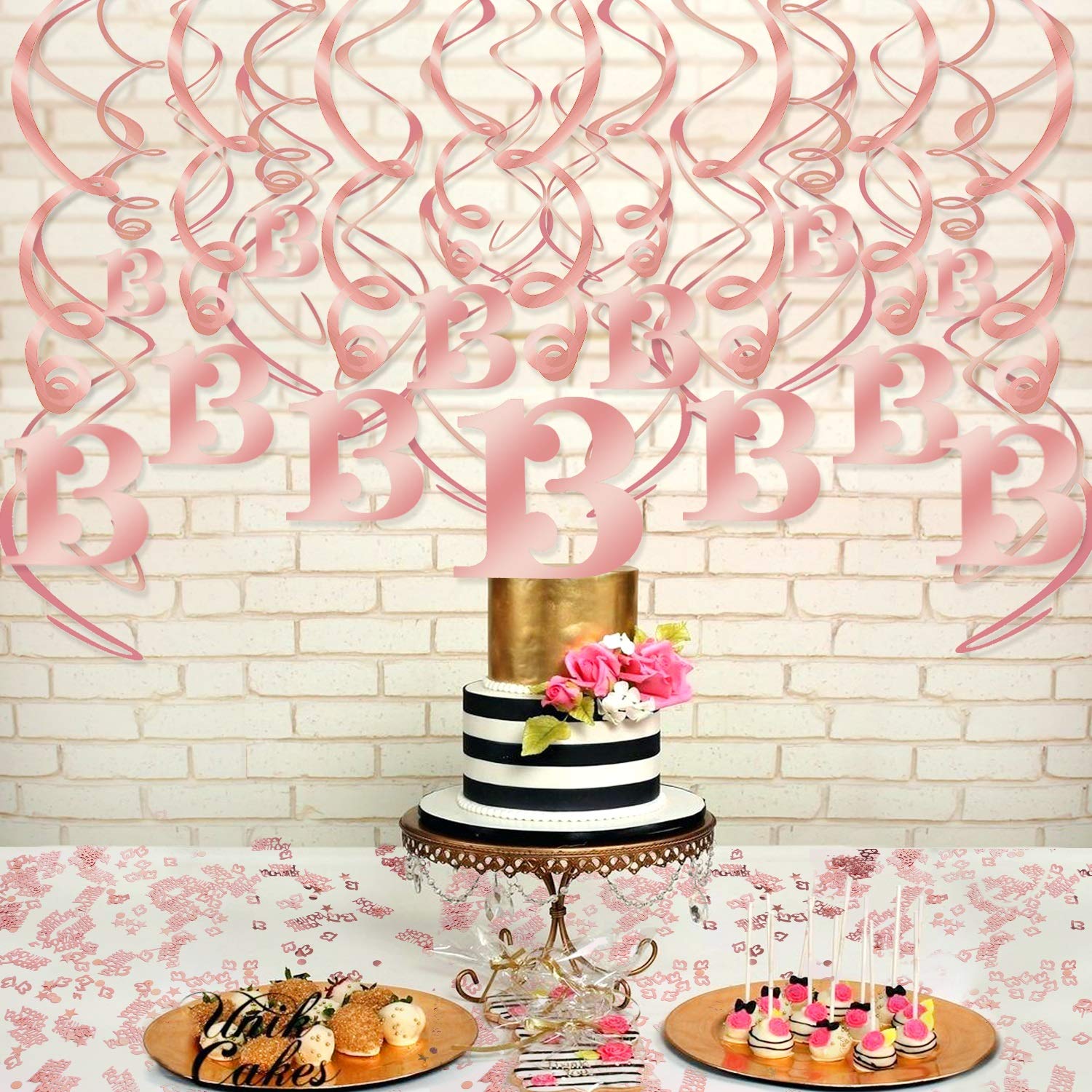 howaf-13-geburtstag-deko-ros-gold-h-ngedeko-konfetti-set image 4