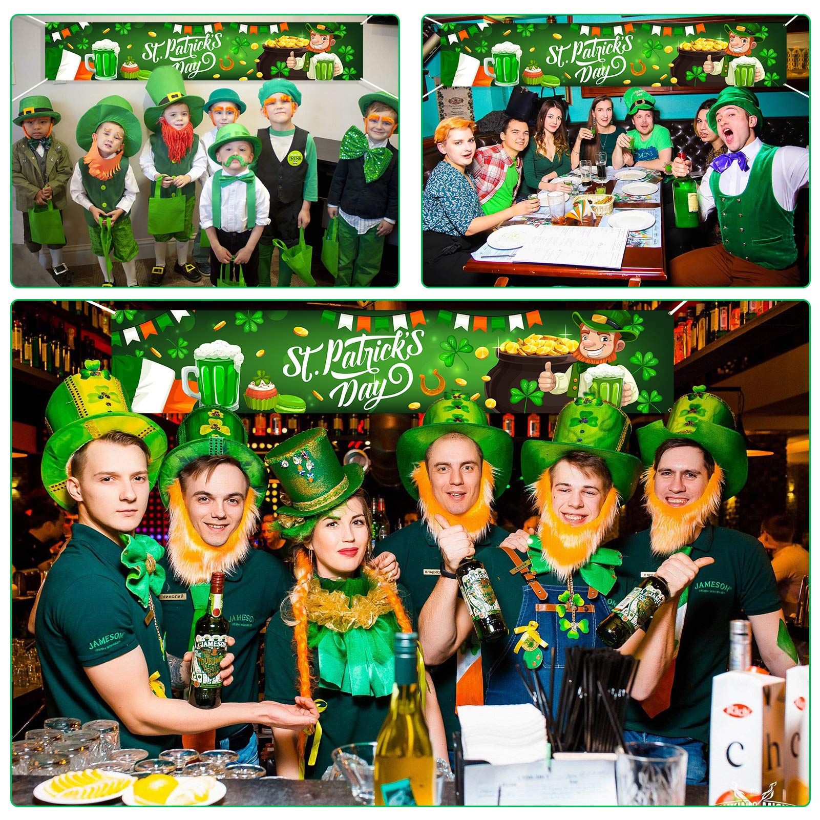 howaf-st-patricks-day-banner-stoff-210x40cm-kleeblatt-gr-n image 7