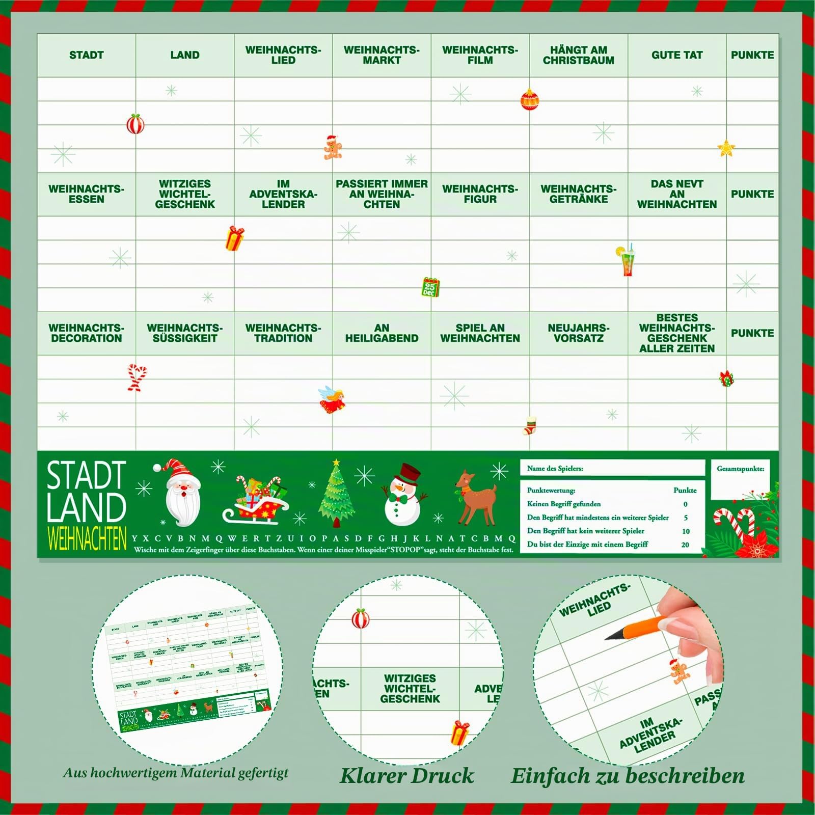 howaf-spielblock-stadt-land-weihnachten-20-blatt-a4 image 3