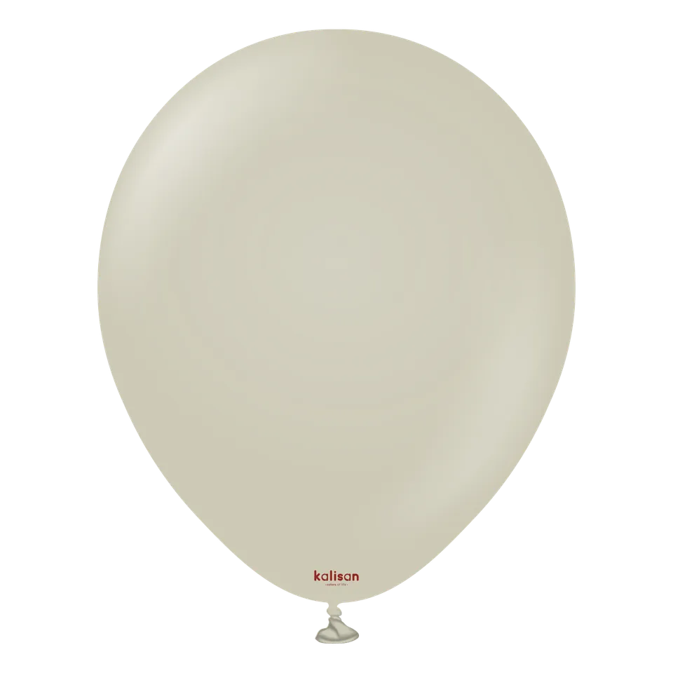 kalisan-retro-colors-stone-luftballon-12-25-st-ck-matt-grau image 1