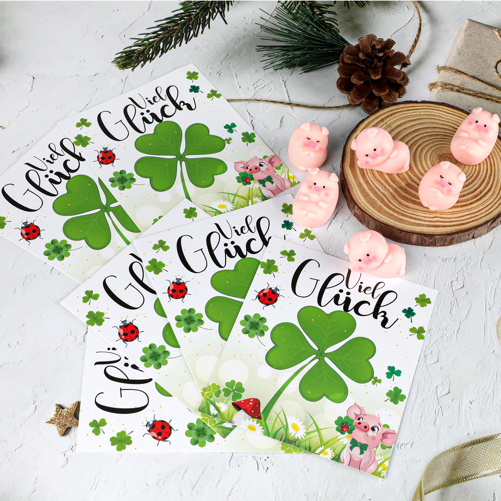 howaf-gl-cksschwein-silvester-6er-set-rosa-mit-karten image 4