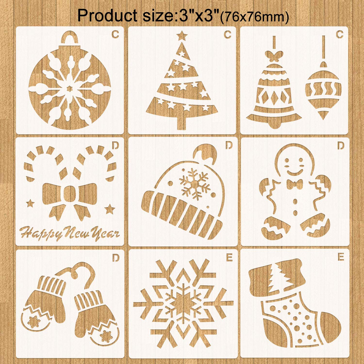 howaf-weihnachtsschablonen-24-tlg-stil-a-7-6-cm-kunststoff image 3