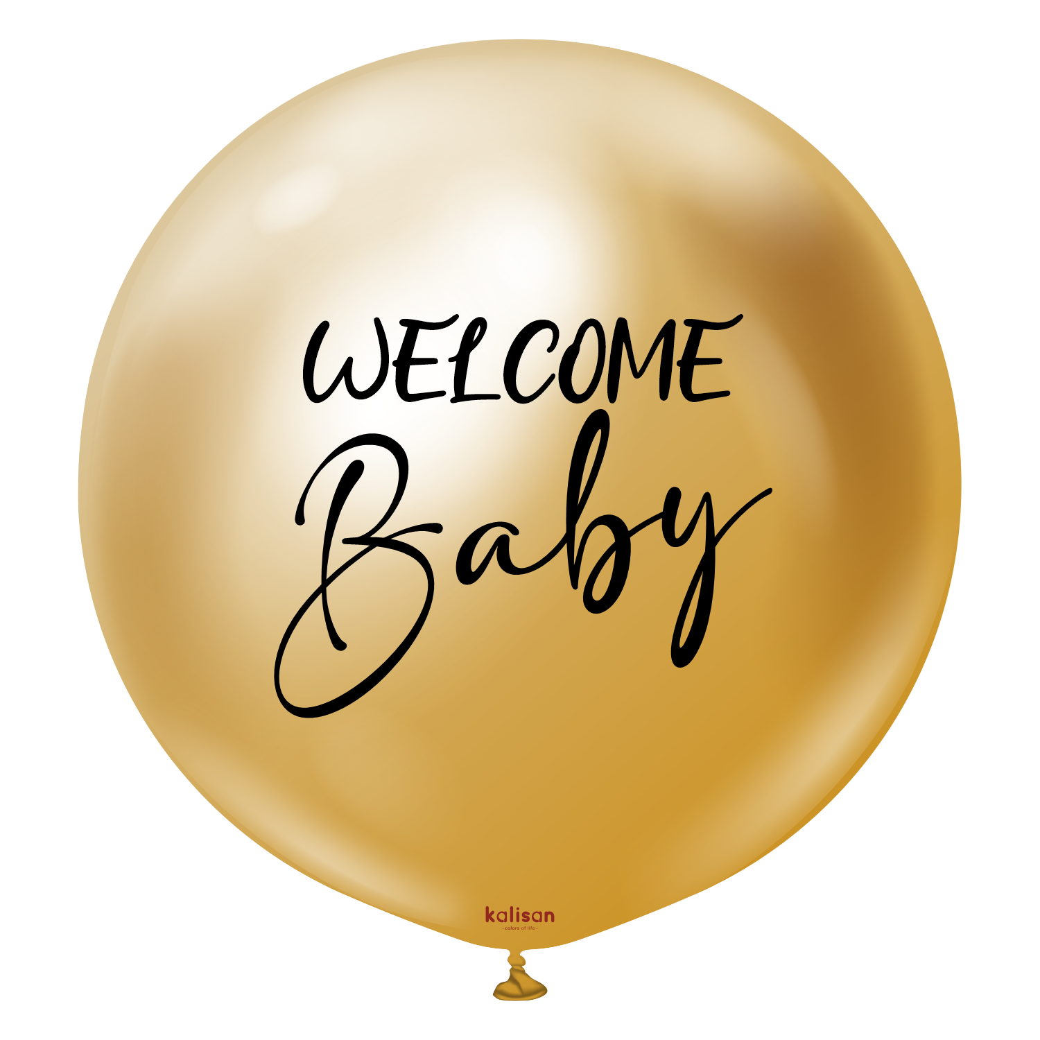 kalisan-gender-reveal-welcome-baby-luftballon-mirror-gold-36-1-st-ck image 1