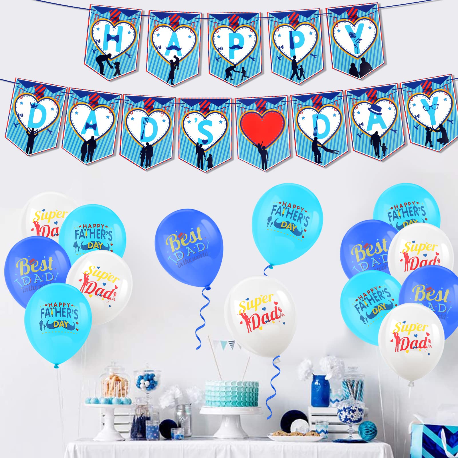 howaf-happy-dads-day-luftballons-vatertag-deko-set-blau image 7