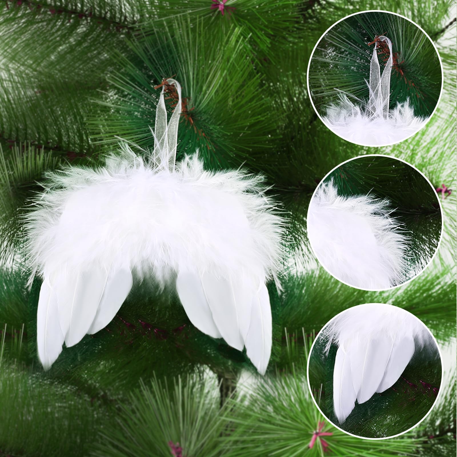 howaf-engelsfl-gel-deko-weihnachten-wei-feder-12-st-ck image 3