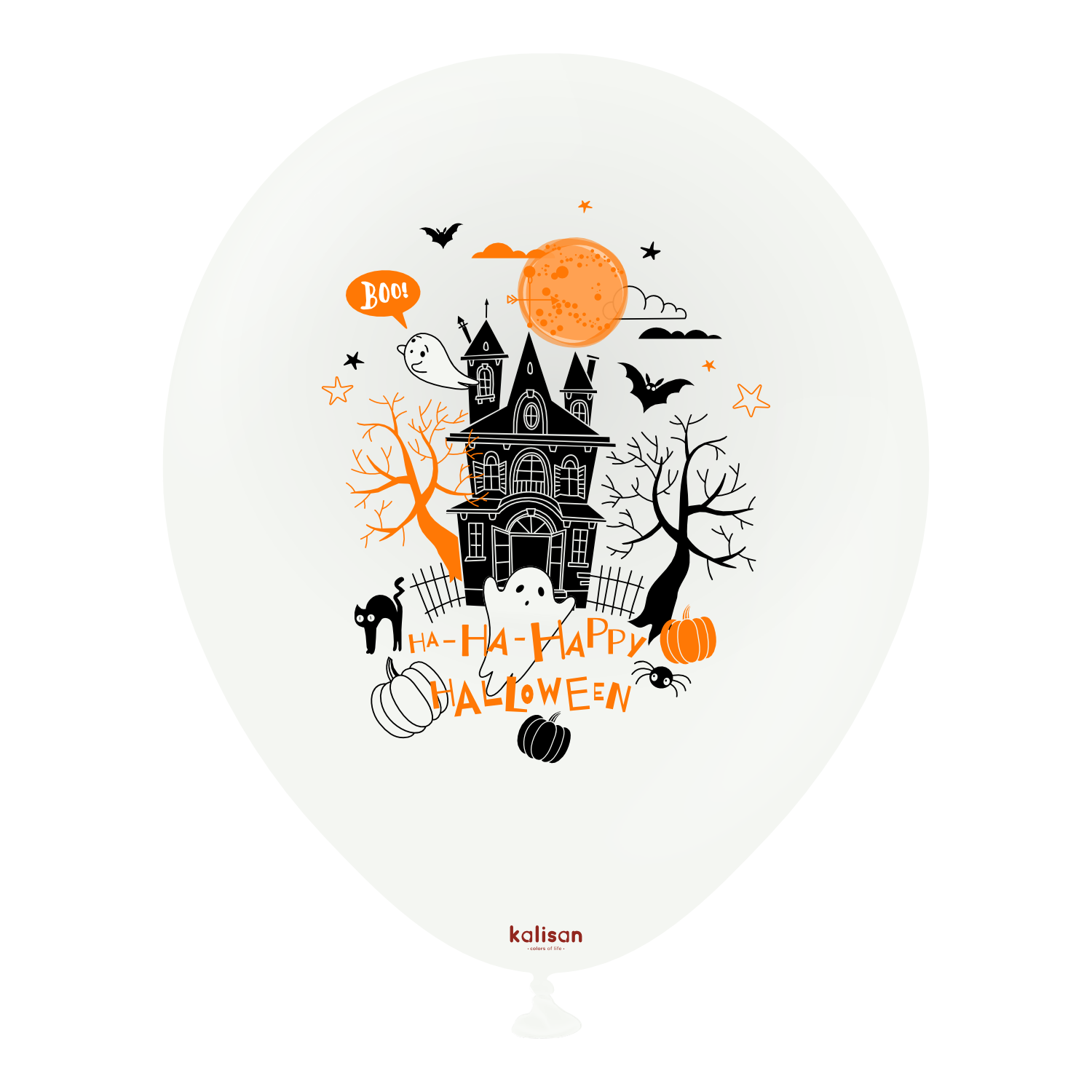 kalisan-halloween-ha-ha-happy-halloween-luftballons-25-st-ck-orange image 4