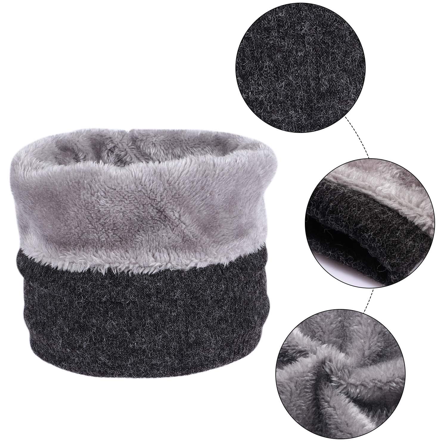 tacobear-accessories-halsschlauch-loop-schal-dunkelgrau-fleece-winter image 5