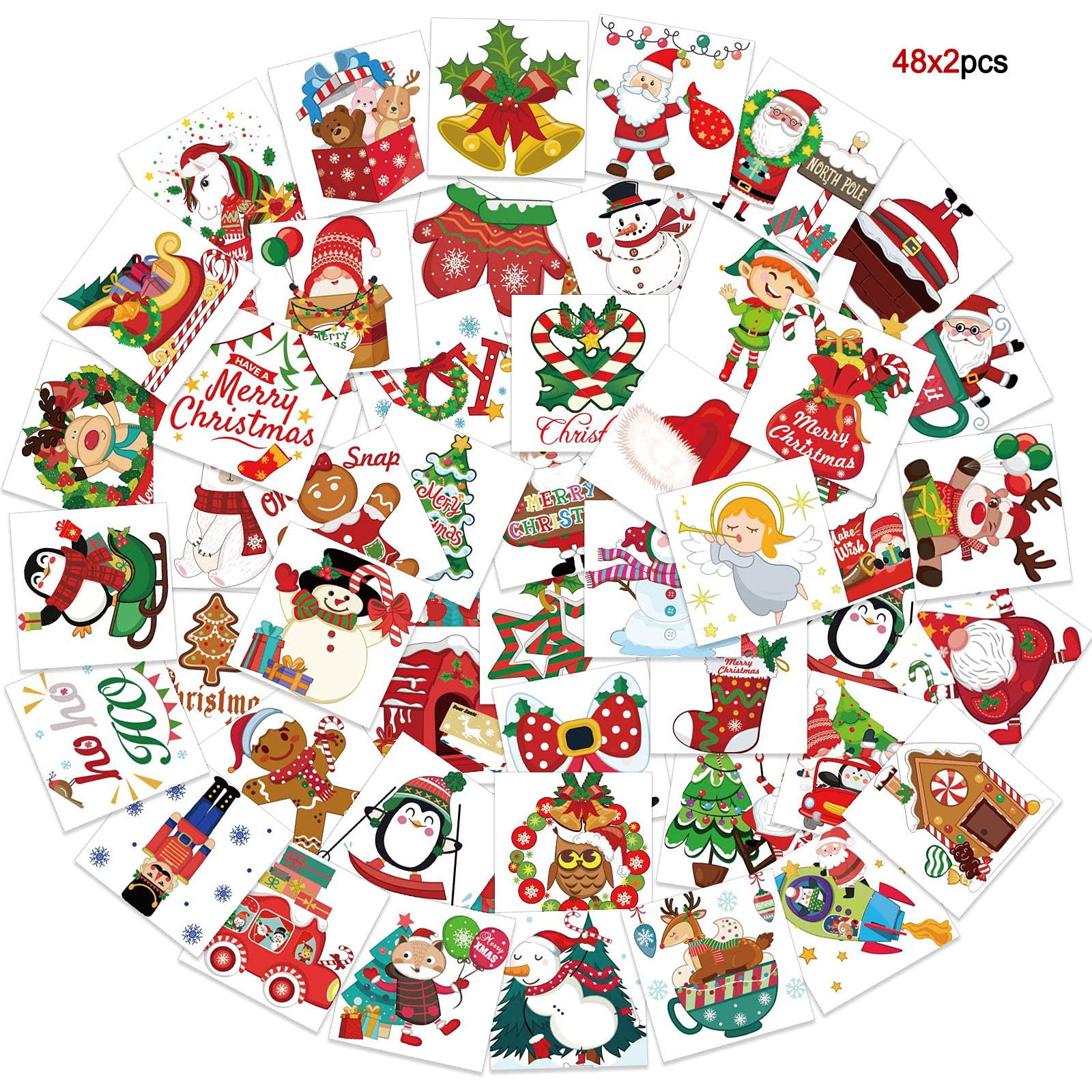 howaf-weihnachts-tattoos-96-st-ck-tempor-re-leucht-tattoos image 5
