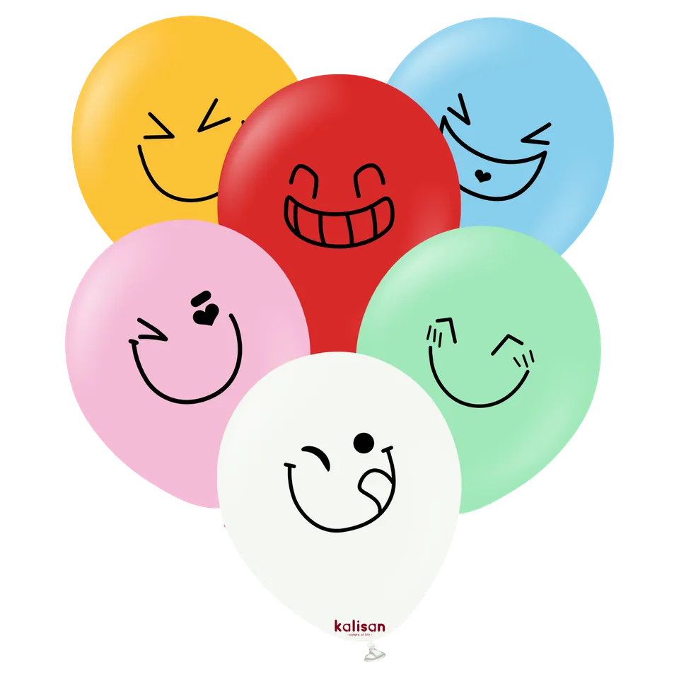kalisan-party-theme-emojis-luftballon-12-zoll-25-st-ck image 1