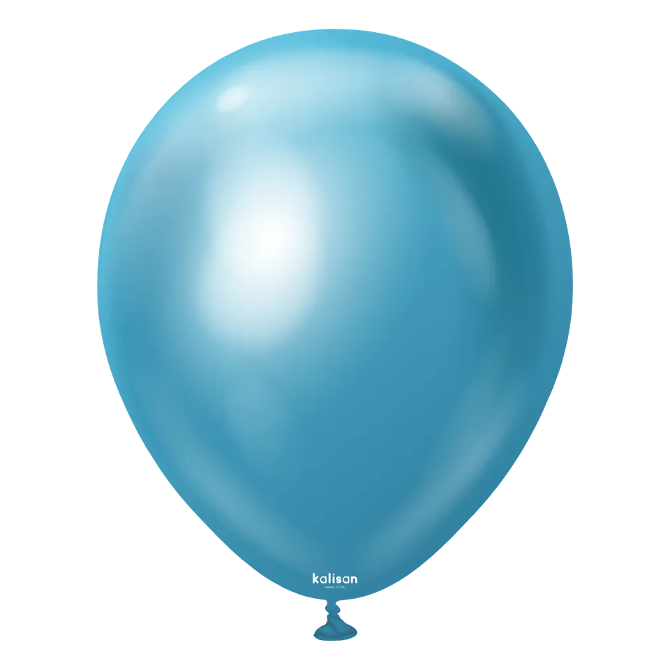 kalisan-mirror-blue-luftballons-12-zoll-25-st-ck-chromblau image 1