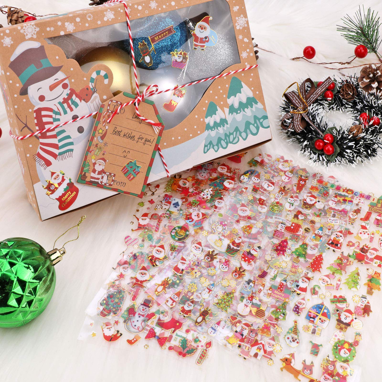 howaf-weihnachten-aufkleber-3d-glitzer-sticker-670-st-ck image 6