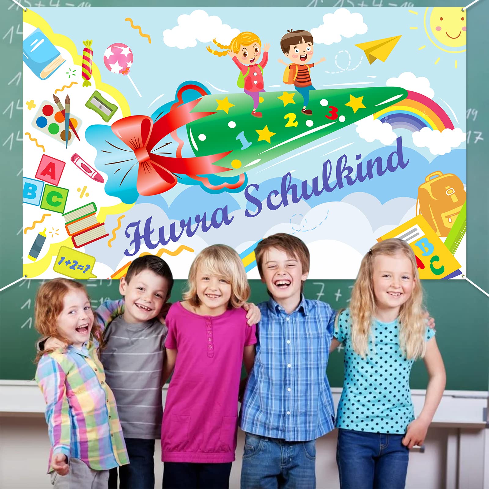 howaf-hurra-schulkind-banner-stoff-185x110cm-einschulung image 6