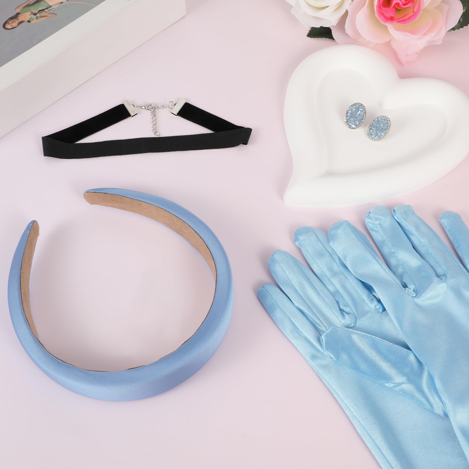 howaf-prinzessin-kost-m-set-4tlg-krone-handschuhe-schmuck-blau image 4