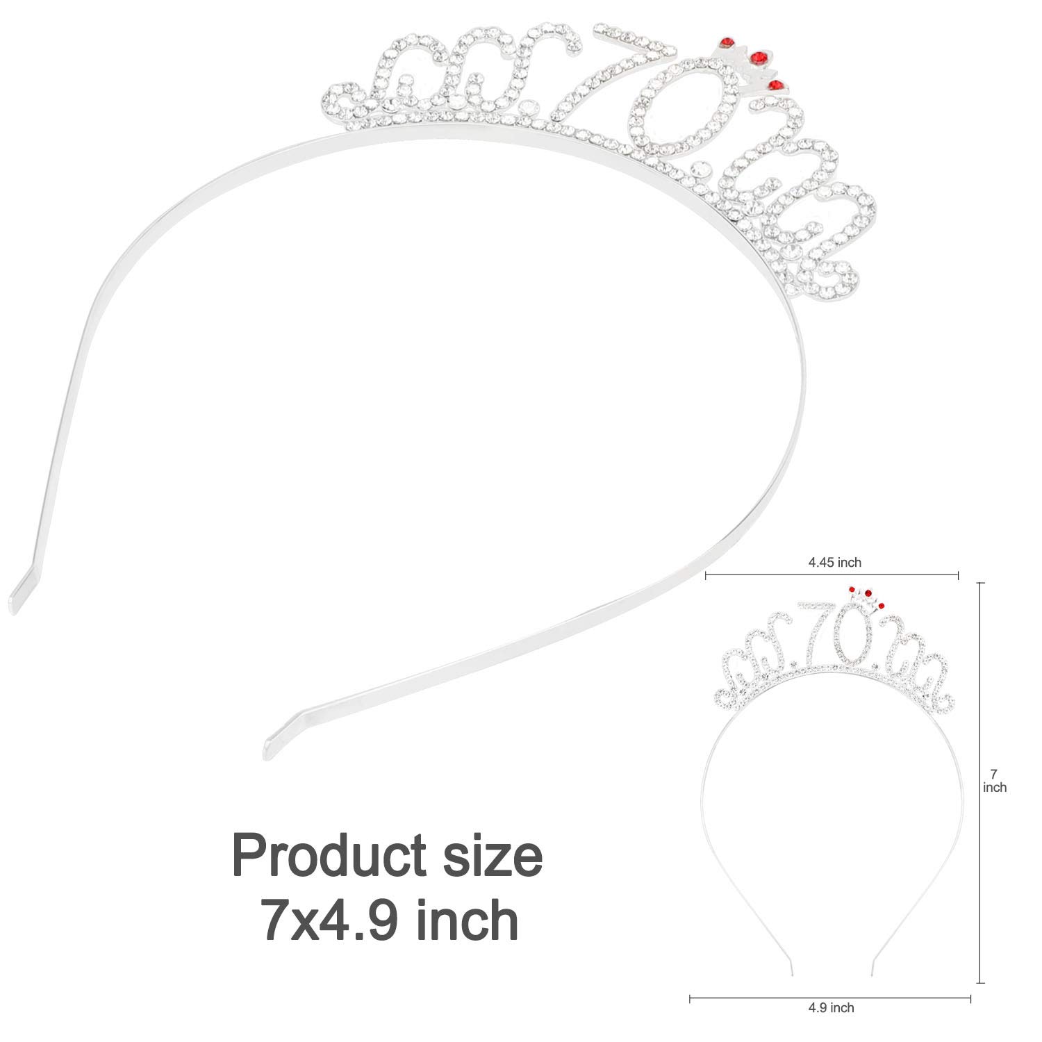 howaf-it-s-my-70th-birthday-sch-rpe-und-tiara-rosegold-set image 2