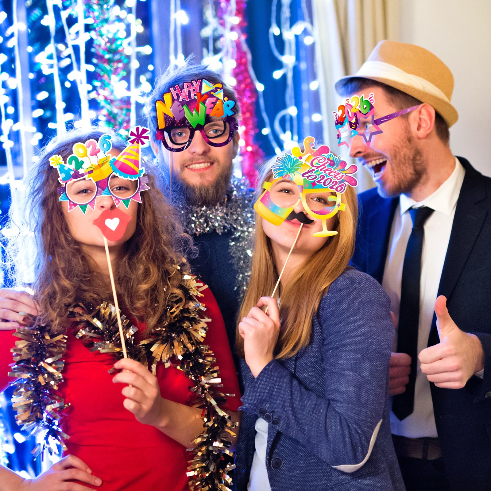 howaf-silvester-brille-2026-24-st-ck-papier-party image 6