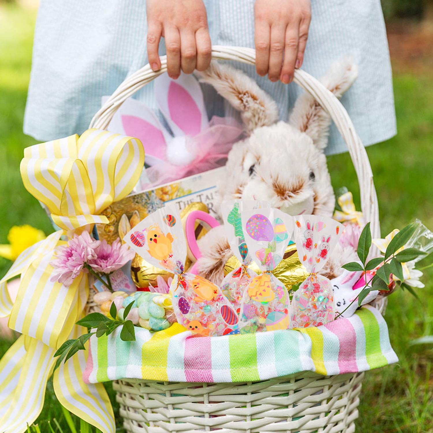 howaf-ostern-geschenkt-ten-200-st-ck-cellophan-hasen-k-ken image 7