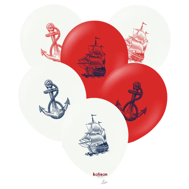 kalisan-birthday-ship-anchor-luftballons-12-zoll-25-st-ck image 1