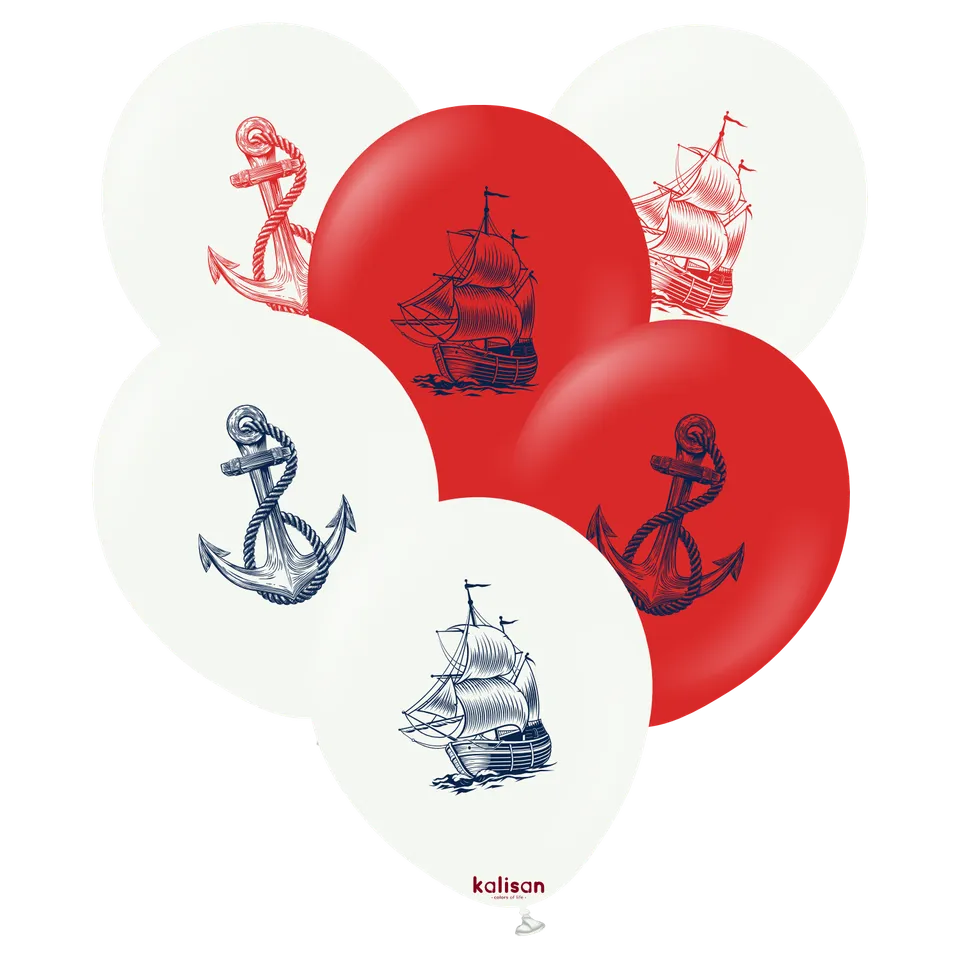 kalisan-birthday-ship-anchor-luftballons-12-zoll-25-st-ck image 1