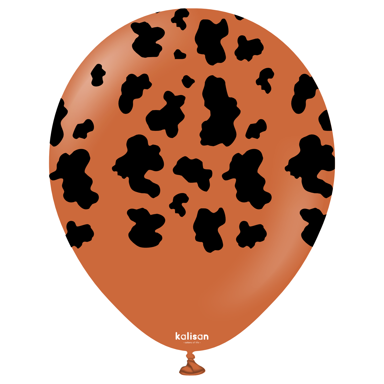 kalisan-safari-cow-rust-orange-luftballons-25-stk image 1