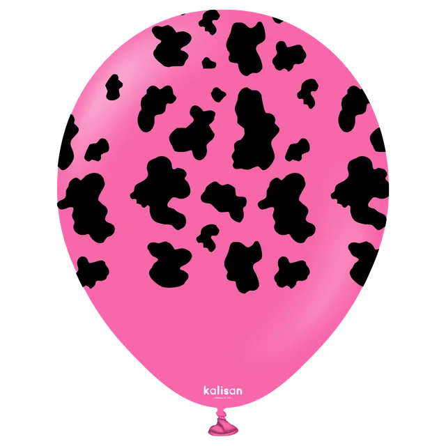 kalisan-safari-cow-fuchsia-luftballons-12-25-st-ck image 1