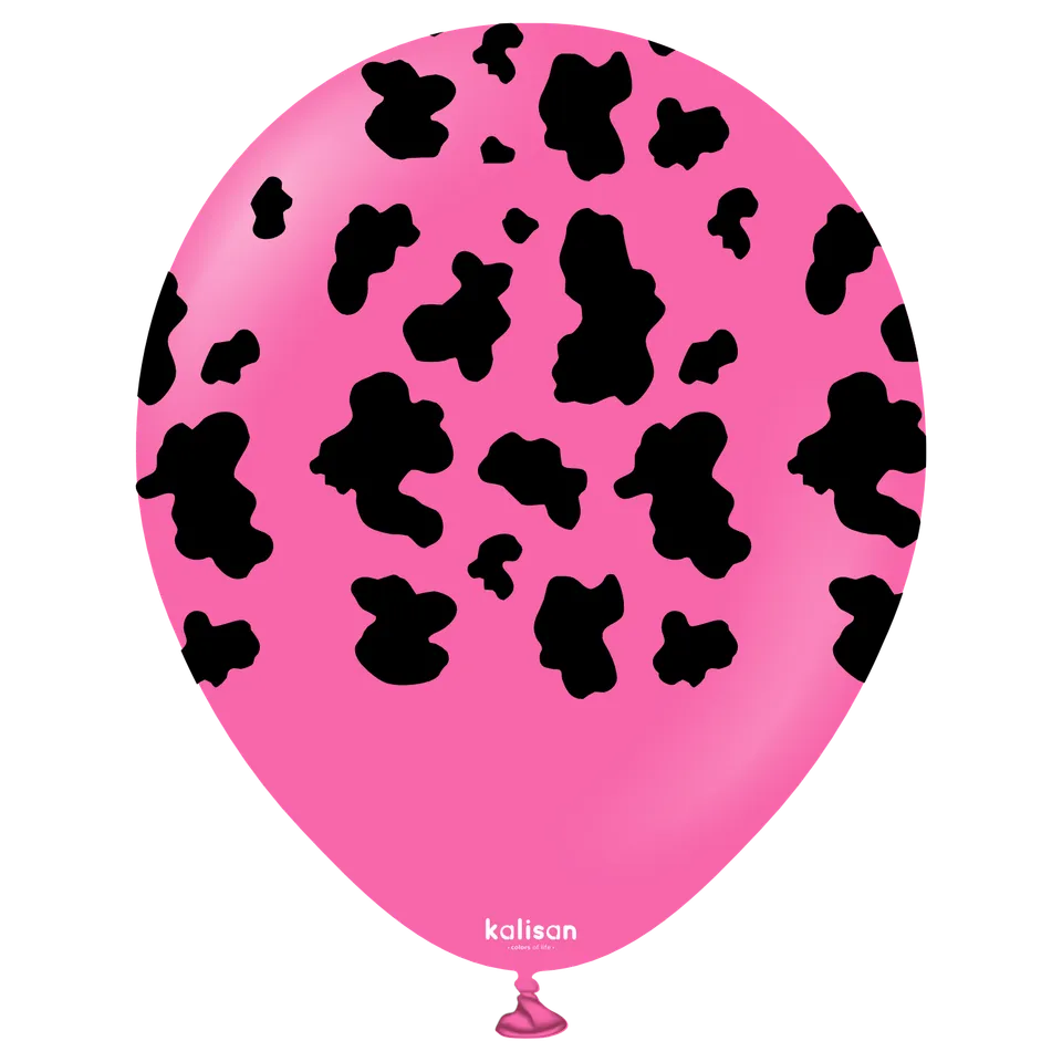 kalisan-safari-cow-fuchsia-luftballons-12-25-st-ck image 1