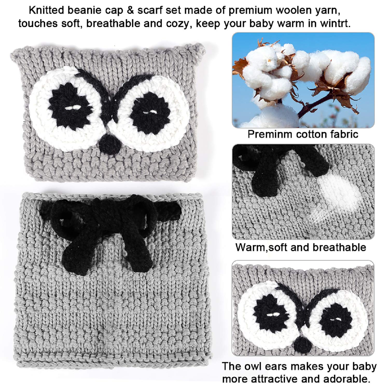 tacobear-accessories-winterm-tze-graue-eule-schlupfm-tze-kinder image 3