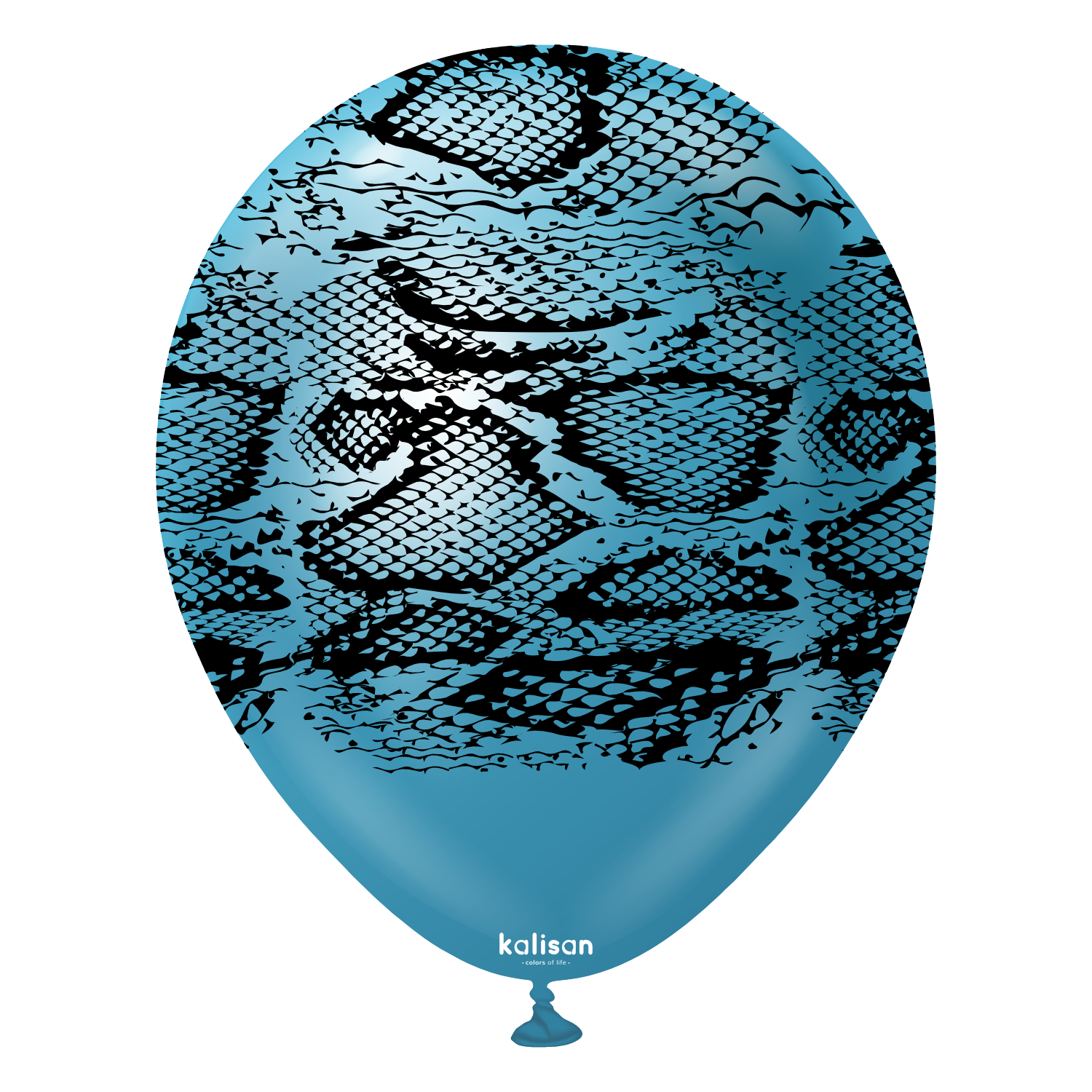 kalisan-safari-snake-mirror-blue-luftballons-25-st-ck-30cm image 1