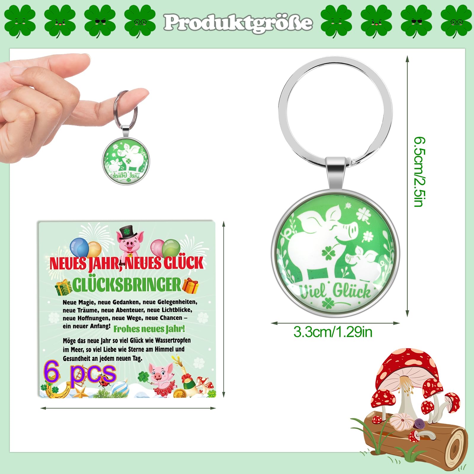 howaf-gl-cksbringer-silvester-2-schl-sselanh-nger-6er-karten image 2