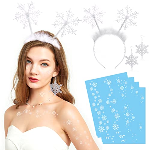howaf-schneeflocke-haarreif-set-damen-weihnachten image 7